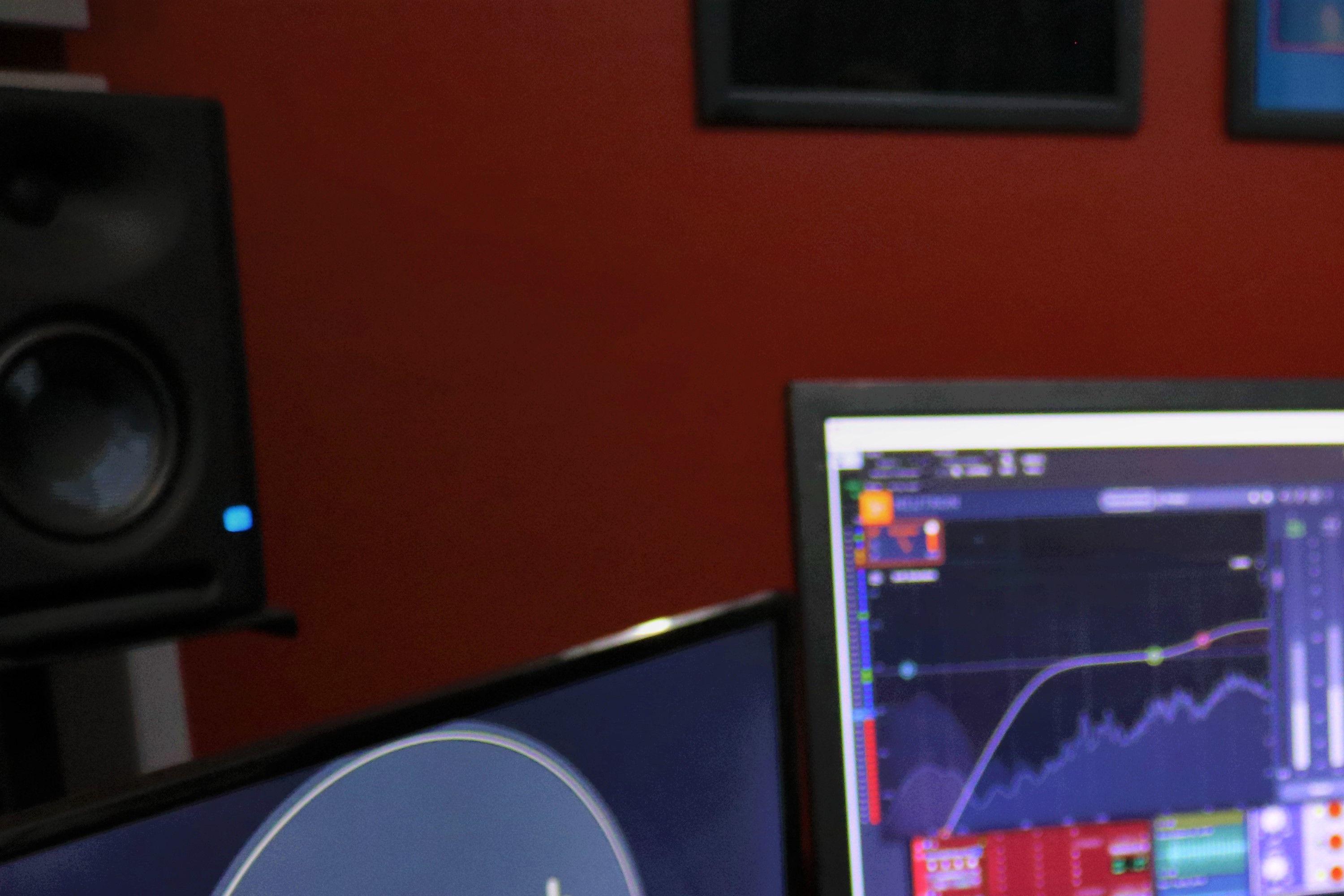 Photograph of Dan in the Studio, working on a project